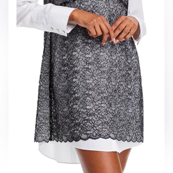 Cinq à Sept Catilina Lace Overlay Dress size L - Picture 6 of 15